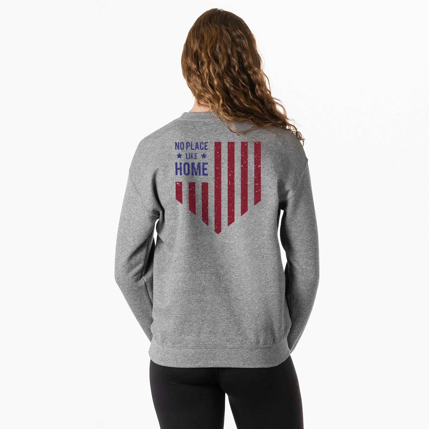 Softball Crewneck Sweatshirt - No Place Like Home (Back Design) 